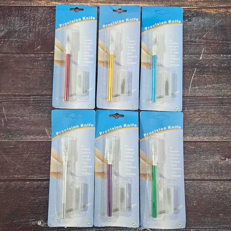 کاتر قلمی + 6 تیغ یدک