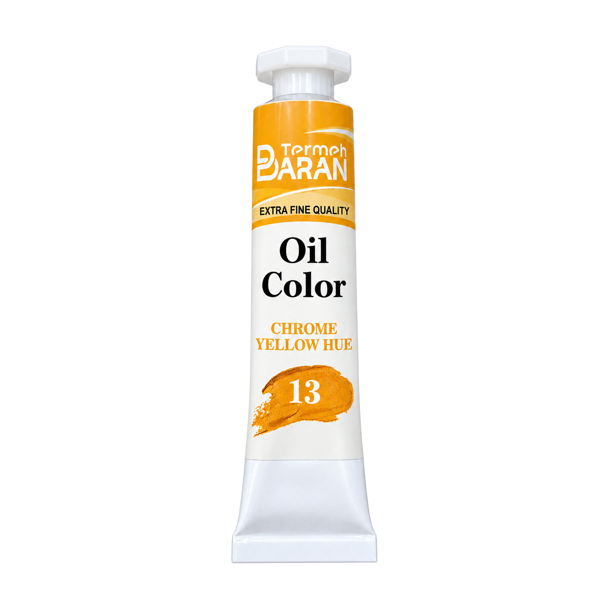 رنگ روغن ترمه باران 37 میل کد 13 رنگ زرد کرومی CHROME YELLOW HUE