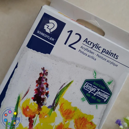رنگ اکریلیک استدلر 12 رنگ