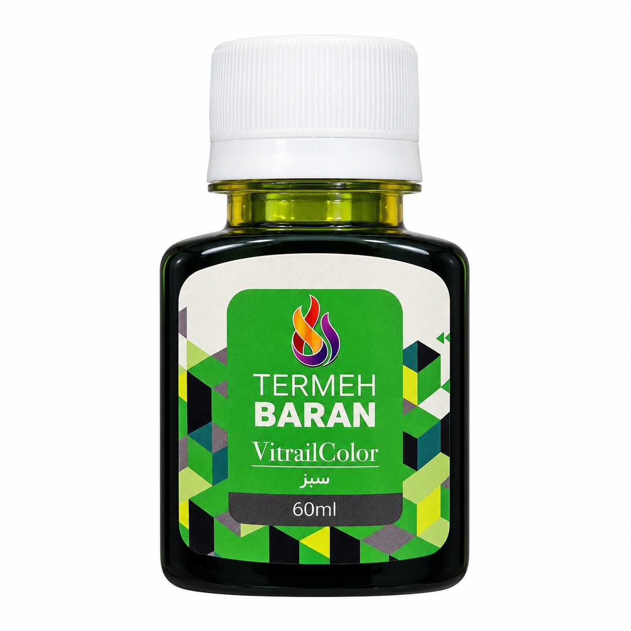 رنگ ویترای ترمه باران 60 میل رنگ سبز