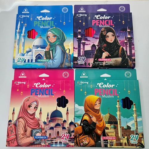 مدادرنگی 24 رنگ یالونگ دانش آموزی (حداقل خرید: ۱۲ بسته)
