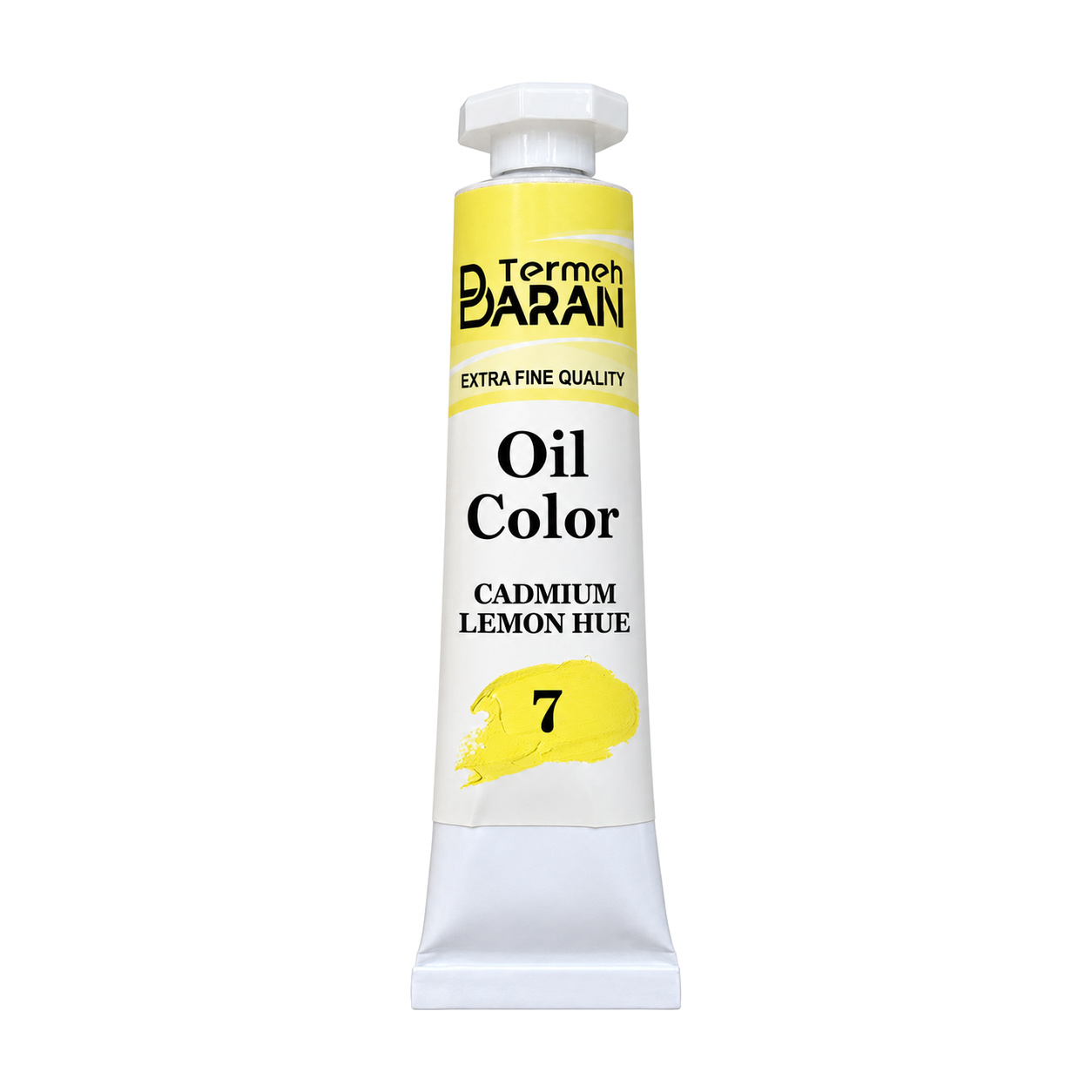 رنگ روغن ترمه باران 37 میل کد 7 رنگ زرد لیمویی CADMIUM LEMON HUE