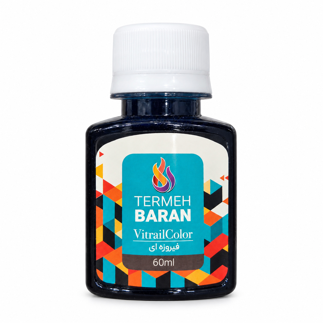 رنگ ویترای ترمه باران 60 میل رنگ فیروزه ای