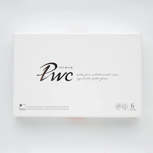 آبرنگ PWC شینهان 6 رنگ حرفه ای ست A2