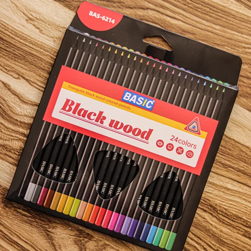 مدادرنگی بلک وود بیسیک 24 رنگ black wood