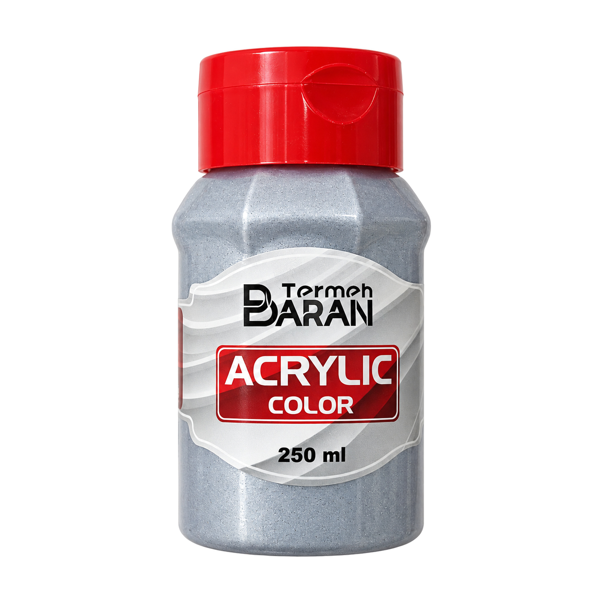 رنگ اکریلیک ترمه باران 250 میل نقره ای