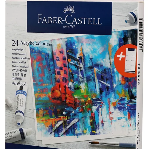 رنگ اکریلیک فابرکاستل 24 رنگ