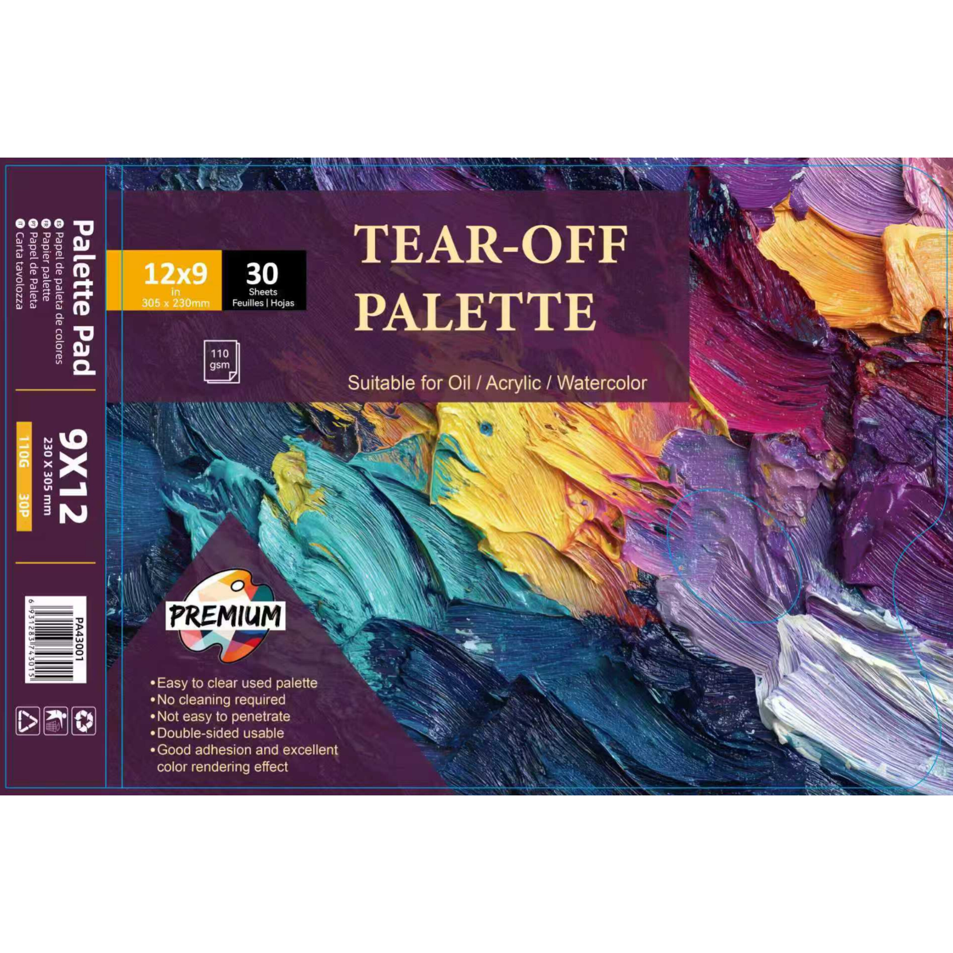 پالت ورقه ای فلای آرت سایز A4 ساخته شده از سنگ