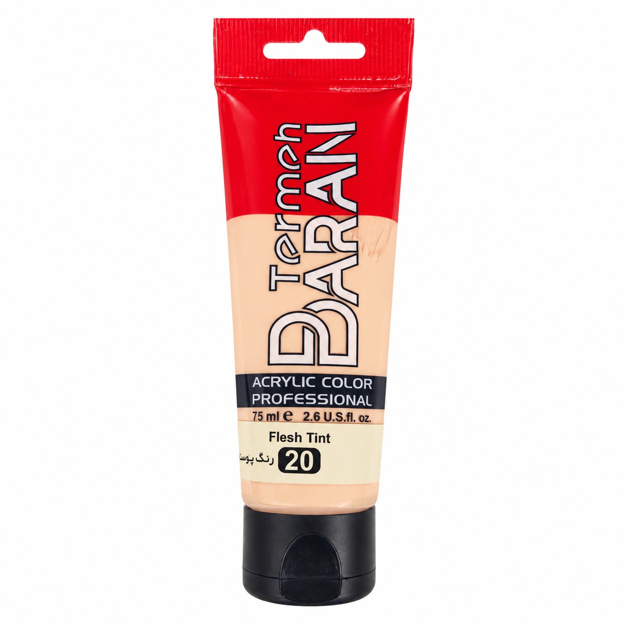 رنگ اکریلیک ترمه باران 75 میل کد 20 رنگ پوست FLESH TINT