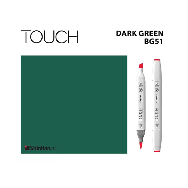 ماژیک تاچ براش کد BG51 رنگ DARK GREEN