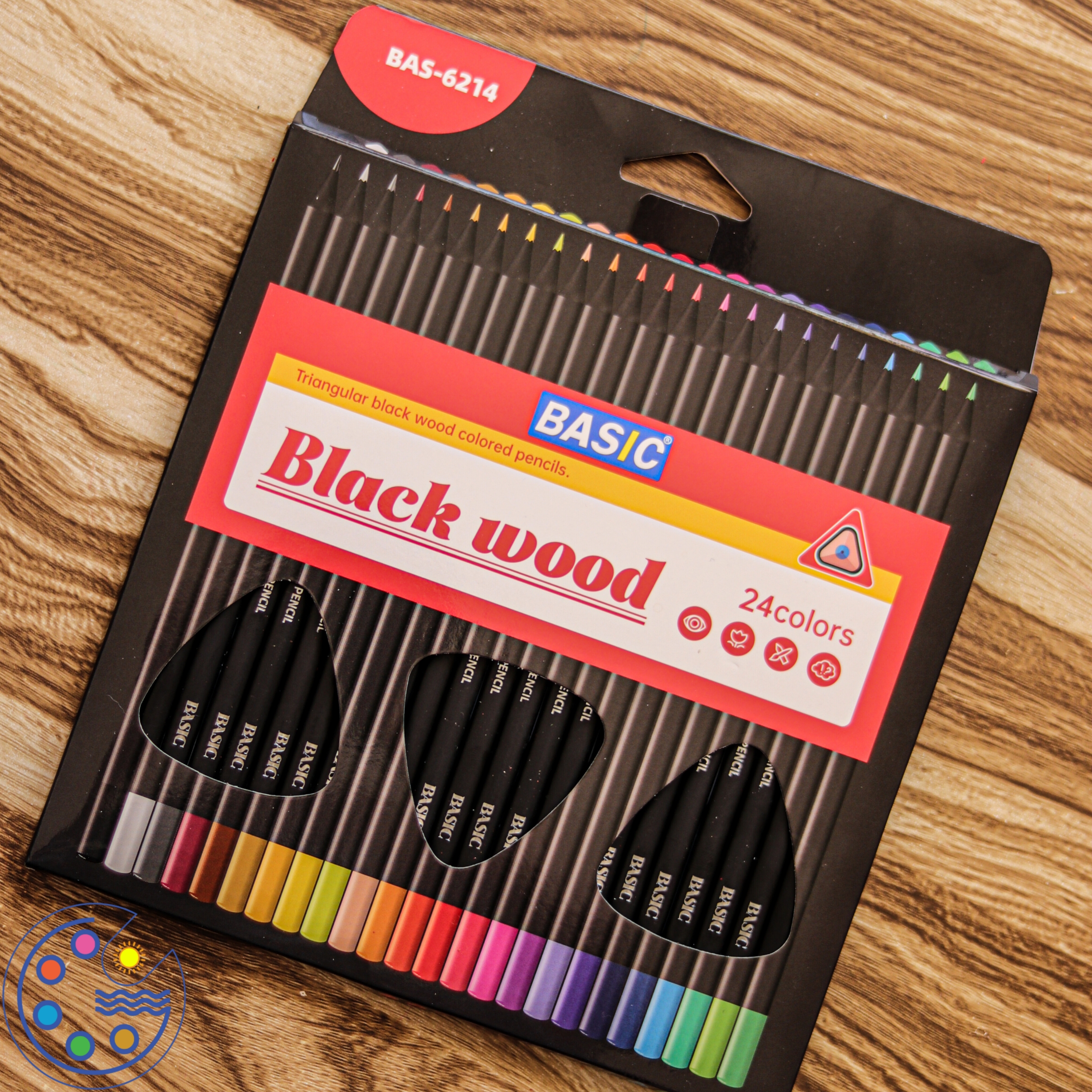 مدادرنگی بلک وود بیسیک 24 رنگ black wood