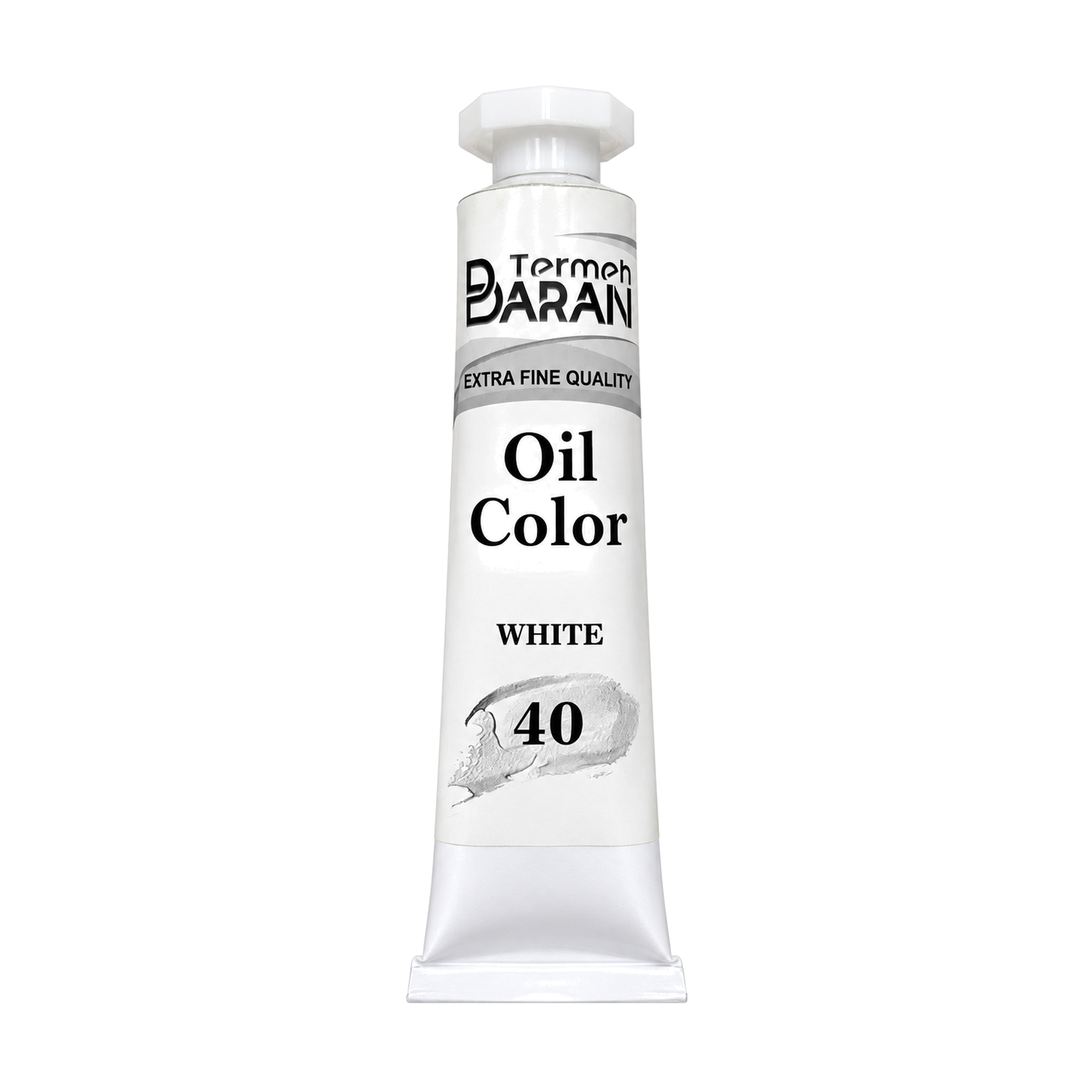 رنگ روغن ترمه باران 37 میل کد 40 رنگ سفید WHITE