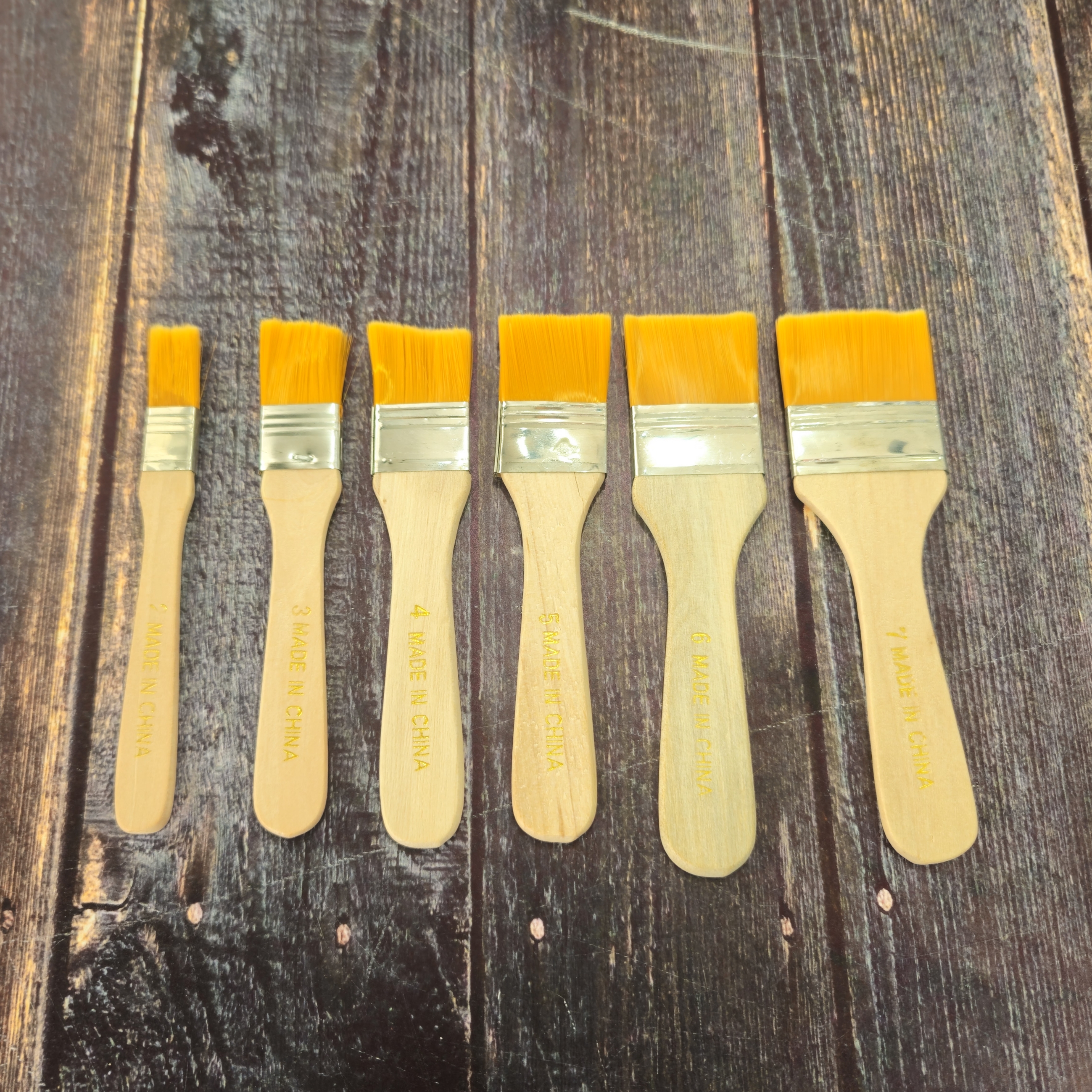 ست قلموی زمینه دسته کوتاه 6 عددی