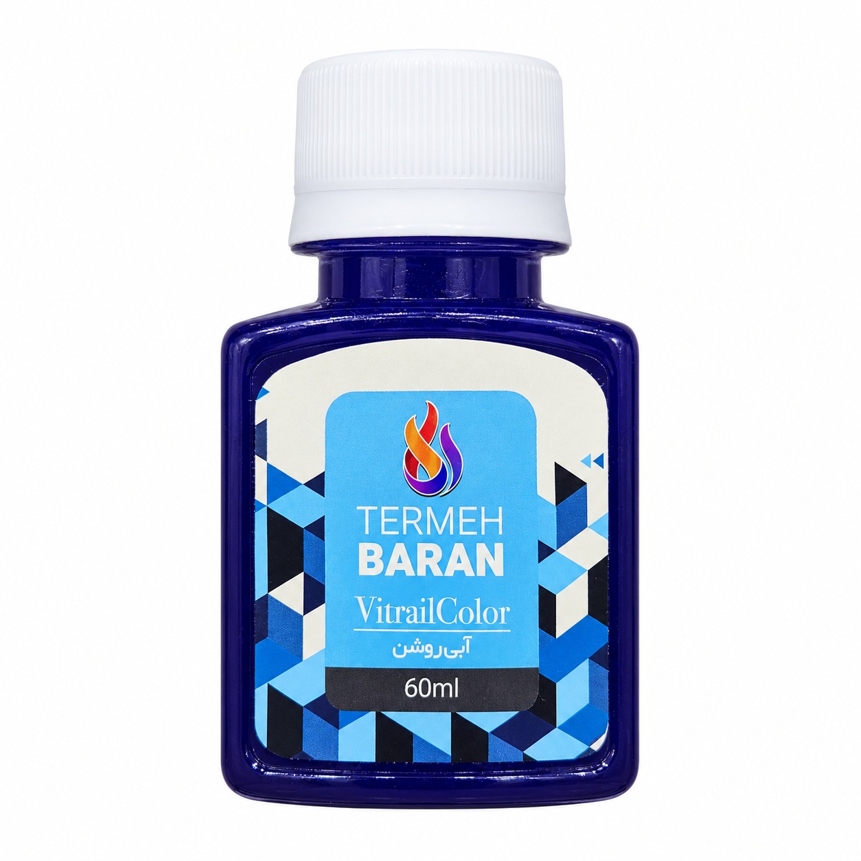 رنگ ویترای ترمه باران 60 میل رنگ آبی روشن