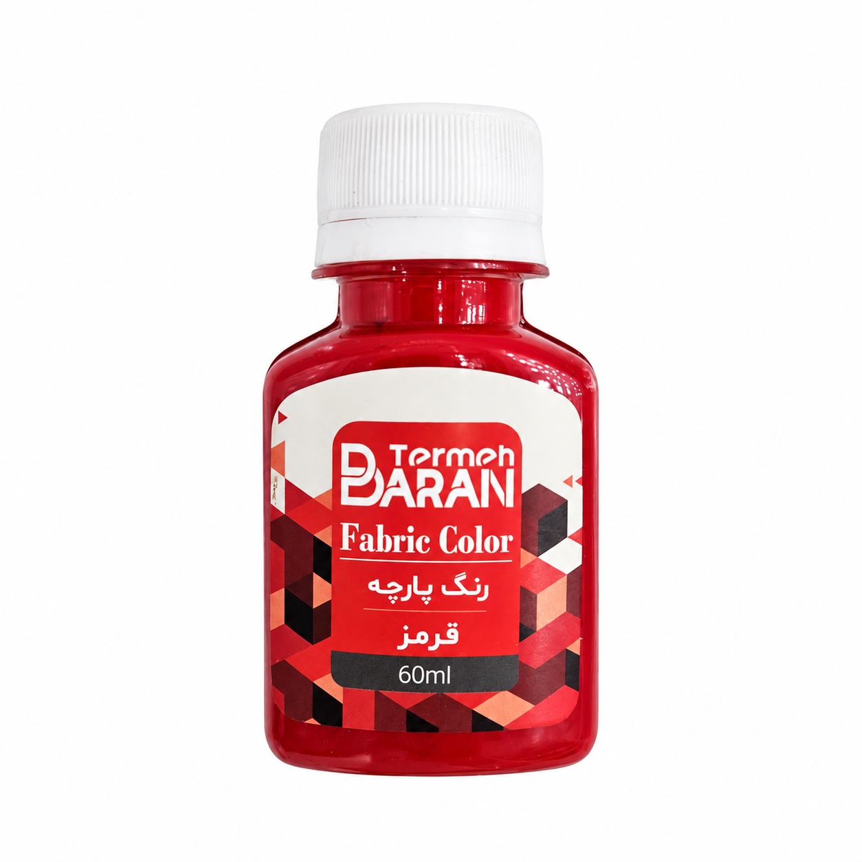 رنگ پارچه ترمه باران کد 6 رنگ قرمز