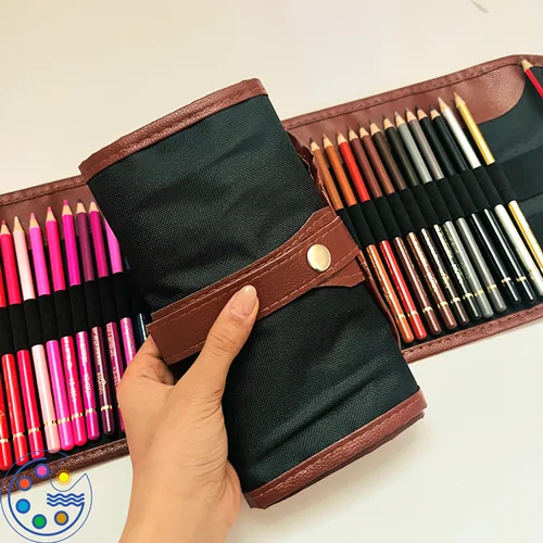کیف رولی مداد و ابزار ظرفیت 48+ مشکی