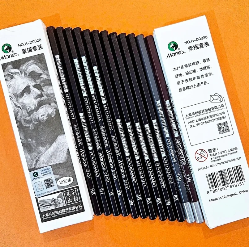 ست 12 عددی مدادطراحی ماریس مدل D0028