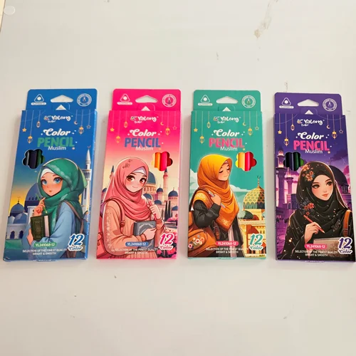 مدادرنگی 12 رنگ یالونگ دانش آموزی (حداقل خرید: ۱۲ بسته)